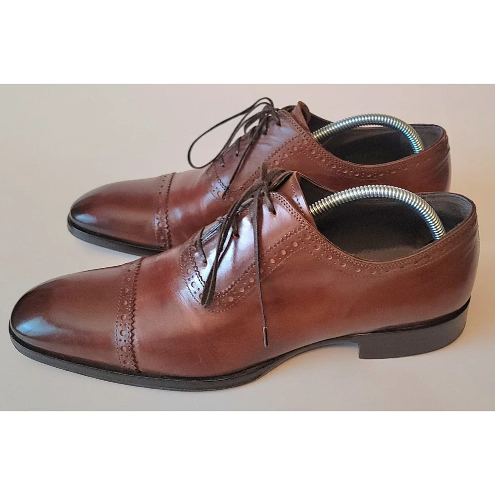 To Boot New York Men's Brown Cap Toe Oxford Shoes Size US 7 1/5
